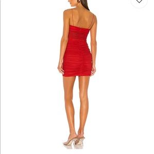 Red superdown dress
